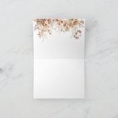 パンプキン&フラワーボホ秋ベビーシャワー サンキューカード (内部)