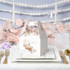 パンプキン&フラワーボホ秋ベビーシャワー フェイバーボックス