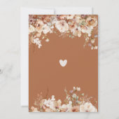 パンプキン&フラワーボホ秋ベビーシャワー 招待状 (裏面)