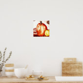 パンプキン&フルーツプリント ポスター (キッチン)