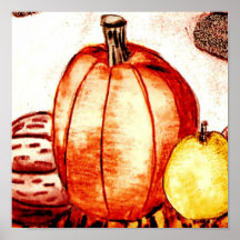 パンプキン&フルーツプリント