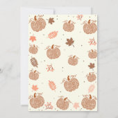 パンプキン フレンズギビングを集めよう 招待状 (裏面)