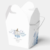 パンプキン フローラル ブルー ライラック ベイビー シャワー フェイバーボックス (オープン)