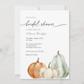 パンプキン ブライダルシャワー 招待状 (正面)