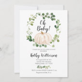 パンプキン ベイビーシャワー 招待状 (正面)