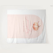 パンプキン ベイビー シャワー アーチ バックドロップ タペストリー (正面(横))