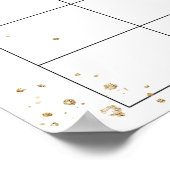 パンプキン ベイビー シャワー 出産予定日 カレンダー ポスター (角)