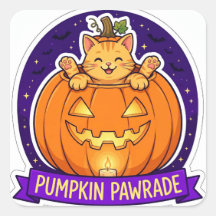 パンプキン・ポウレード ハロウィン 猫 ステッカー
