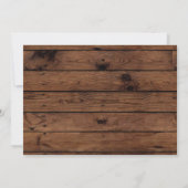 パンプキン ラスティック ファースト サンフラワー バーガンディー 誕生日 招待状 (裏面)