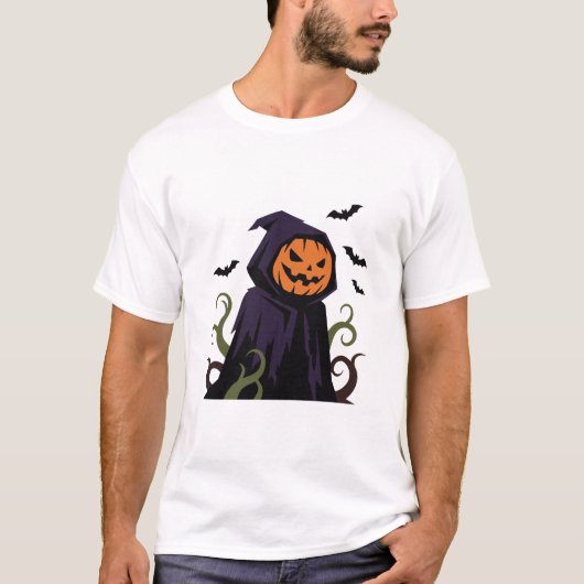パンプキン・リーパー・ハロウィン Tシャツ (正面)