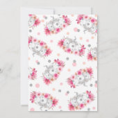 パンプキン 誕生日 招待状 ピンク シルバー パンプキン (裏面)