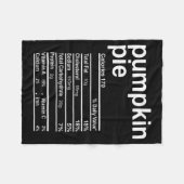 パンプキンEの栄養事実おもしろ感謝祭クリス フリースブランケット (正面(横))