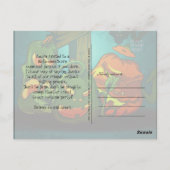 パンプキ不気味ンこうもりハローウィンパーティ招待状 ポストカード (裏面)