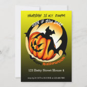 パンプキ不気味ンこうもりハローウィンパーティ 招待状 (正面)