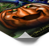 パンプキ不気味ンつる植物ポスター ポスター (角)