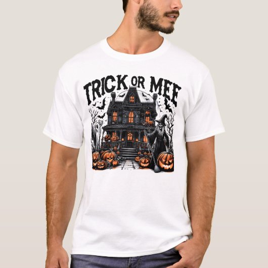 パンプキ不気味ンとのハロウィーンの集まり Tシャツ (正面)