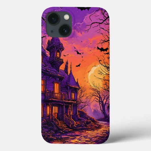 パンプキ不気味ンとハロウィン白熱［赤熱］光を放つの夜 Case-Mate iPhoneケース (裏面)