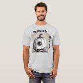 パンプキ不気味ンエイリアンTシャツ – 編ユニセックス集文字 Tシャツ (正面フル)