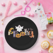 パンプキ不気味ンキノコ幽霊こうもりハロウィーン ペーパープレート (パーティー)