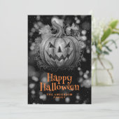 パンプキ不気味ンジャックO'ランタンハロウィンカード シーズンカード (スタンド正面)