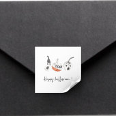 パンプキ不気味ンスパーティー |ハッピーハローウィン スクエアシール