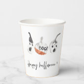 パンプキ不気味ンスパーティー |ハッピーハローウィン 紙コップ (裏面)