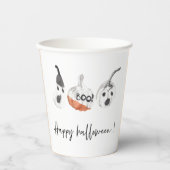 パンプキ不気味ンスパーティー |ハッピーハローウィン 紙コップ (正面)