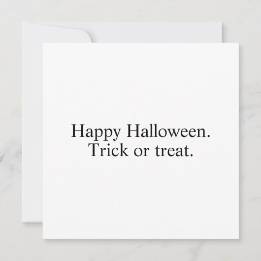 パンプキ不気味ンハッピーハローウィンアート カード (裏面)