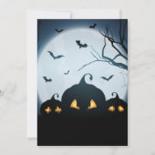 パンプキ不気味ンハロウィンとハ幽霊のよく出るウス&ムーン 招待状 (裏面)