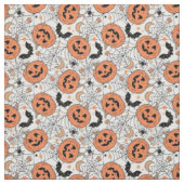 パンプキ不気味ンハロウィーンパターン ファブリック (見本)