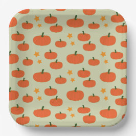 パンプキ不気味ンハロウィーン ペーパープレート