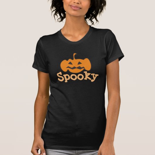 パンプキ不気味ンハロウィーン Tシャツ (正面)