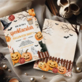 パンプキ不気味ンハローウィンパーティ 招待状