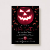 パンプキ不気味ンハローウィンパーティ 招待状