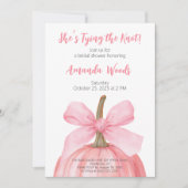 パンプキ不気味ンブライダルシャワー 招待状 (正面)