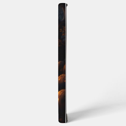 パンプキ不気味ン付き暗黒ハロウィーンの道 SAMSUNG GALAXYケース (左側面)