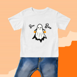 パンプキ不気味ン付幽霊 ベビーTシャツ