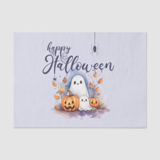 パンプキ不気味ン幽霊ハロウィーンティッシュペーパー 薄葉紙 (正面)