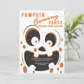 パンプキ不気味ン彫刻コンテストハローウィンパーティ 招待状 (スタンド正面)