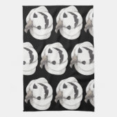 パンプキ不気味ン模様 |ハッピーハローウィン キッチンタオル (縦)