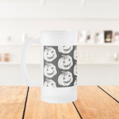 パンプキ不気味ン模様 |ハッピーハローウィン フロストグラスビールジョッキ