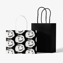 パンプキ不気味ン模様 |ハッピーハローウィン ラージペーパーバッグ
