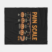 パンプキ不気味ン痛みスケール外傷ナーストリアージホール フリースブランケット (正面(横))