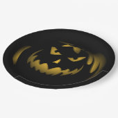 パンプキ不気味ン顔 ペーパープレート (アングル)