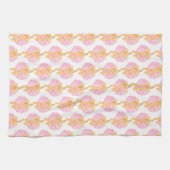 パンプキ名門私立校風のンボウズ感謝祭お祝いパーティー キッチンタオル (横)