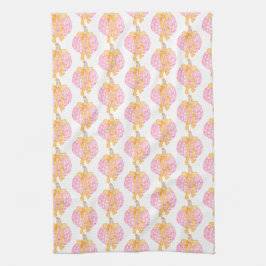 パンプキ名門私立校風のンボウズ感謝祭お祝いパーティー キッチンタオル