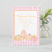 パンプキ名門私立校風のンボウズ感謝祭お祝いパーティー 招待状 (スタンド正面)