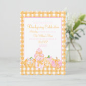 パンプキ名門私立校風のンボウズ感謝祭お祝いパーティー 招待状 (スタンド正面)