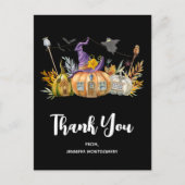 パンプキ幽霊のよく出るンハウスと幽霊&こうもりありがとう ポストカード (正面)