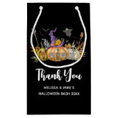 パンプキ幽霊のよく出るンハウスウィズ幽霊&こうもり スモールペーパーバッグ (裏面)